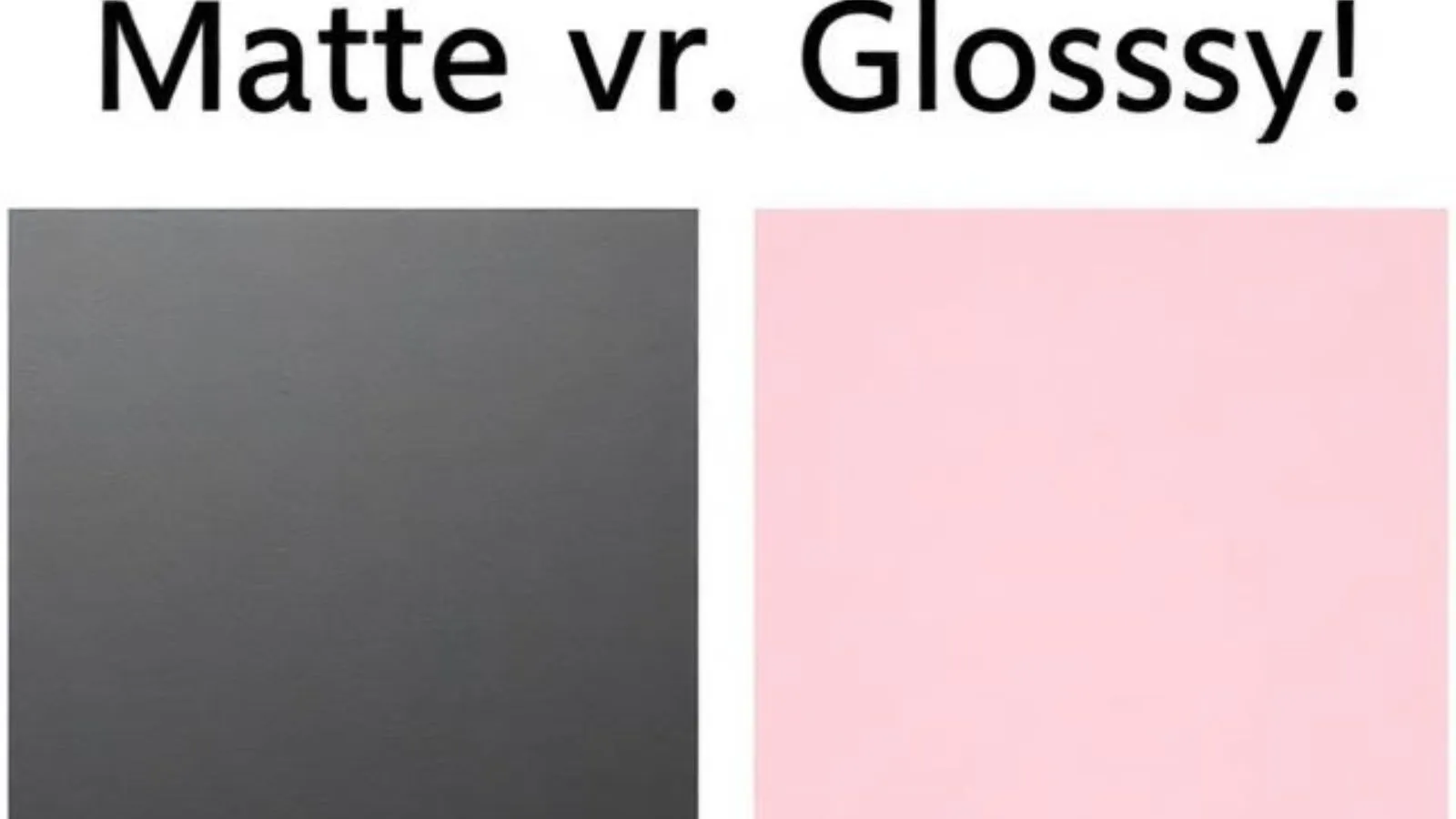 Matte or Glossy