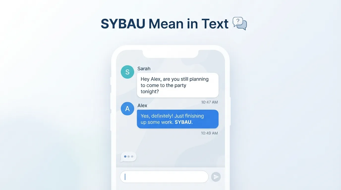 SYBAU Mean in Text