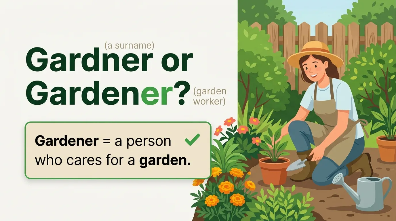 Gardner or Gardener